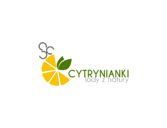 Projekt logo dla firmy Cytrynianki lody z natury | Projektowanie logo